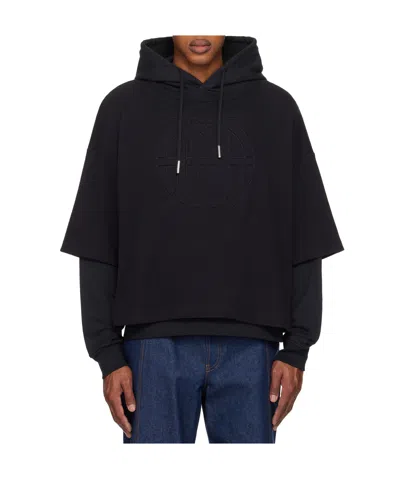 Jean Paul Gaultier Oversized Jpg Hoodie In 00-black