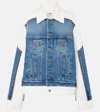 Jean Paul Gaultier Denim Jacket In Vintageblue/white
