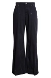 Jean Paul Gaultier Overdyed Upper Panel Denim Trouser In Blue