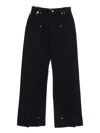 Jean Paul Gaultier Panelled Button-fastening Jeans In Black
