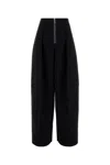 Jean Paul Gaultier Womens Black The Heavy Crepe Bonded Wide-leg High-rise Woven Trousers In Black