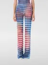 Jean Paul Gaultier Air Stripe High Waist Flared Pants In Multi