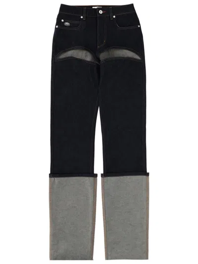 Jean Paul Gaultier Pants With Cuts In Black