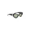 Jean Paul Gaultier Cat-eye Frame Sunglasses In Black