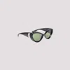 Jean Paul Gaultier Cat-eye Frame Sunglasses In Black