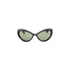 Jean Paul Gaultier "parisian Cat" Acetate Sunglasses In Gray
