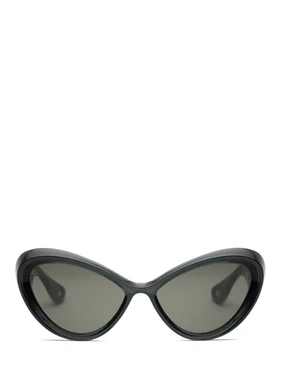 Jean Paul Gaultier Parisian Cat Sunglasses Woman Anthracite In Black