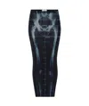 Jean Paul Gaultier Gonna Lunga Con Stampa Squeletor In Black