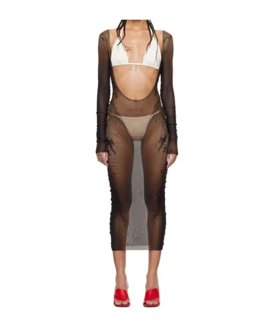 Jean Paul Gaultier Paul Gaultier And Shayne Oliver Open-back Dress In Black
