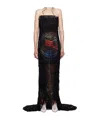 Jean Paul Gaultier Paul Gaultier X Shayne Olive Strapless Gown In Black