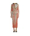 Jean Paul Gaultier Pendant Dress In Brown