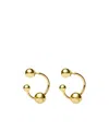 Jean Paul Gaultier Pierced Earrings In Yellow