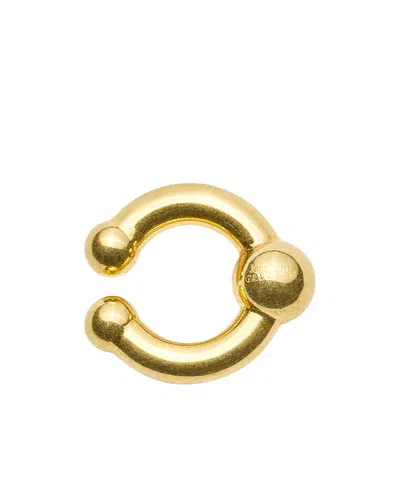 Jean Paul Gaultier Piercing Ear Cuff In Yellow
