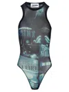 Jean Paul Gaultier Pigalle Bodysuit Woman Navy  In Polyamide