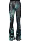 Jean Paul Gaultier Woman Multicolor Trousers In Blue