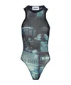 Jean Paul Gaultier Pigalle Bodysuit Woman Navy  In Polyamide In Black