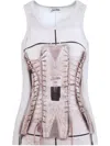 JEAN PAUL GAULTIER PINK CAGE TOP