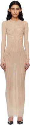 Jean Paul Gaultier Pink 'the Long Spirale' Maxi Dress In 2026-palepink/dustyp