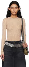 Jean Paul Gaultier Pink 'the Spirale' T-shirt In 2026-palepink/dustyp