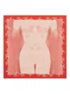 Jean Paul Gaultier Pinstripe Body Morphing Scarf In Red