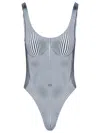 Jean Paul Gaultier Pinstripe Body Morphing Swimsuit