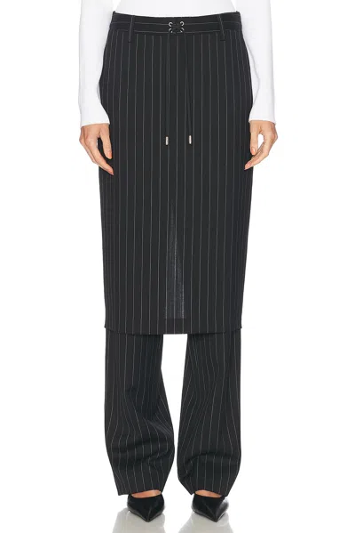 JEAN PAUL GAULTIER PINSTRIPE TAILORED PANT SKIRT