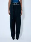 Jean Paul Gaultier Pinstripe Wool Pants In Black
