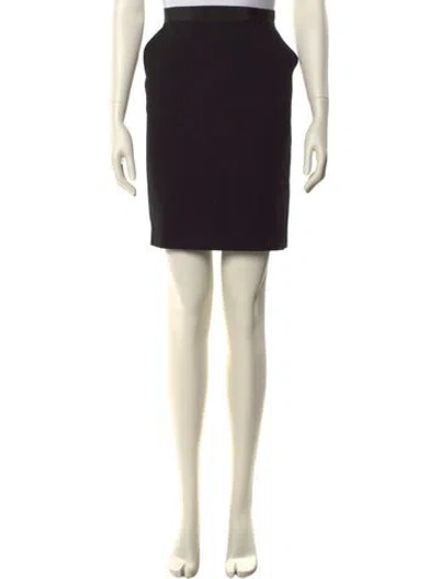 Pre-owned Jean Paul Gaultier Pleated Accents Knee-length Skirt In Black