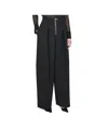 Jean Paul Gaultier Pleated Wide-leg Track Pants In Black