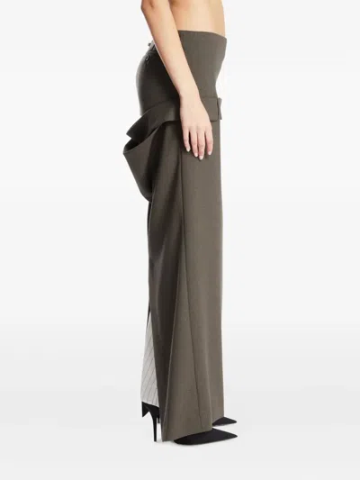 Jean Paul Gaultier Deconstructed Skirt With Martingale Detail In Animal Print