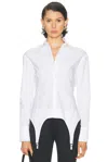 Jean Paul Gaultier Porte Jarretelles Shirt In White