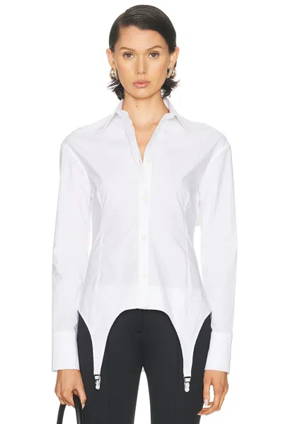 Jean Paul Gaultier Porte Jarretelles Shirt In White