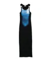 Jean Paul Gaultier Long Fitted Sleeveless Dress In Black