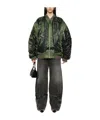 Jean Paul Gaultier Khaki 'the Trompe L'œil' Bomber Jacket In Black