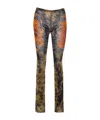 Jean Paul Gaultier Women The Medaillon Print Mesh Trousers In Multi