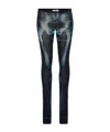 Jean Paul Gaultier Squeletor Pants Woman Black And Blue In Blue