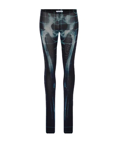 JEAN PAUL GAULTIER SQUELETOR FLARED TROUSERS