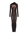 Jean Paul Gaultier Body Dust Dress In Brown