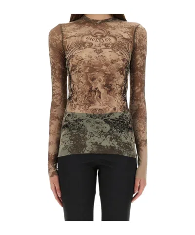 JEAN PAUL GAULTIER PRINTED GRAPHIC T-SHIRT