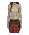 Jean Paul Gaultier Printed Jumpsuit In Multi