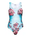 Jean Paul Gaultier Flower Morphing Bodysuit Woman Multicolor In Polyester In Multicolor