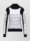 Jean Paul Gaultier Printed 'mariniere' Knit Pullover In White