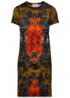 Jean Paul Gaultier Medallion Mesh Mini Dress In Green
