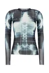 Jean Paul Gaultier Top Con Stampa Squeletor In Blacknavylightblue