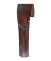 Jean Paul Gaultier The Red Blurry Roses Bermuda And Short Multicolor In Multi