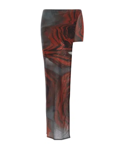 JEAN PAUL GAULTIER PRINTED MINI SKIRT