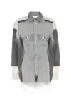 Jean Paul Gaultier Printed Organza E Polyester Oversize Shirt