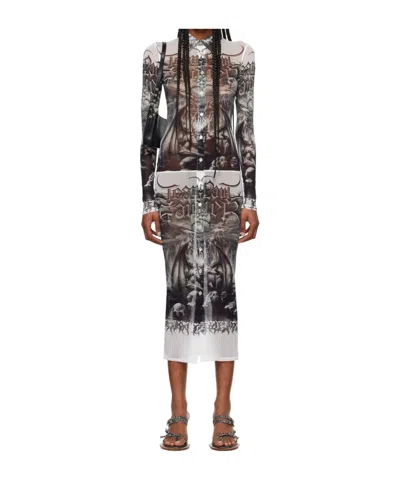 Jean Paul Gaultier Printed Pattern Dress