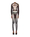 Jean Paul Gaultier Printed Pattern Dress In White