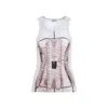 Jean Paul Gaultier Printed Ribbed Top Women
